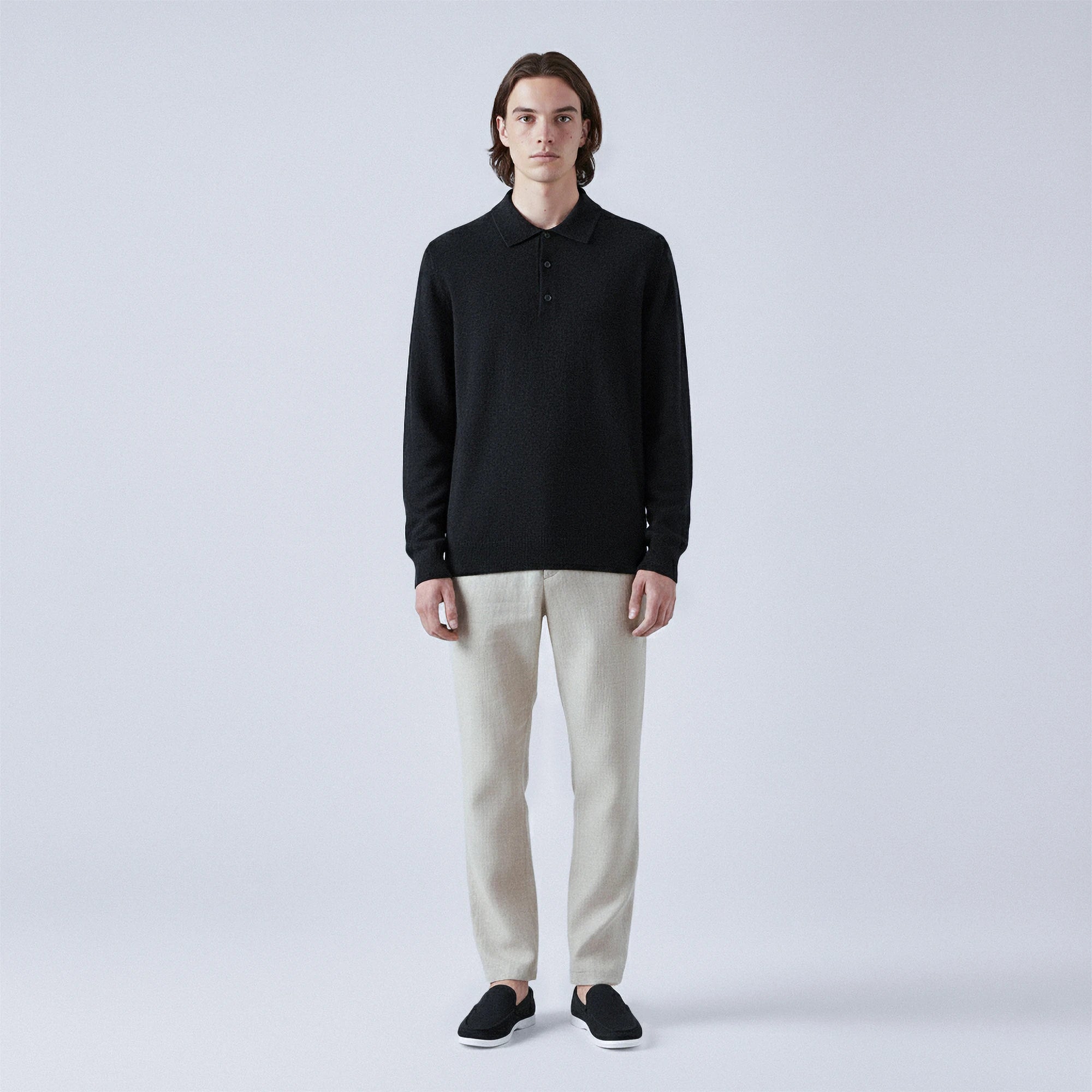 100% Wool Polo Jumper