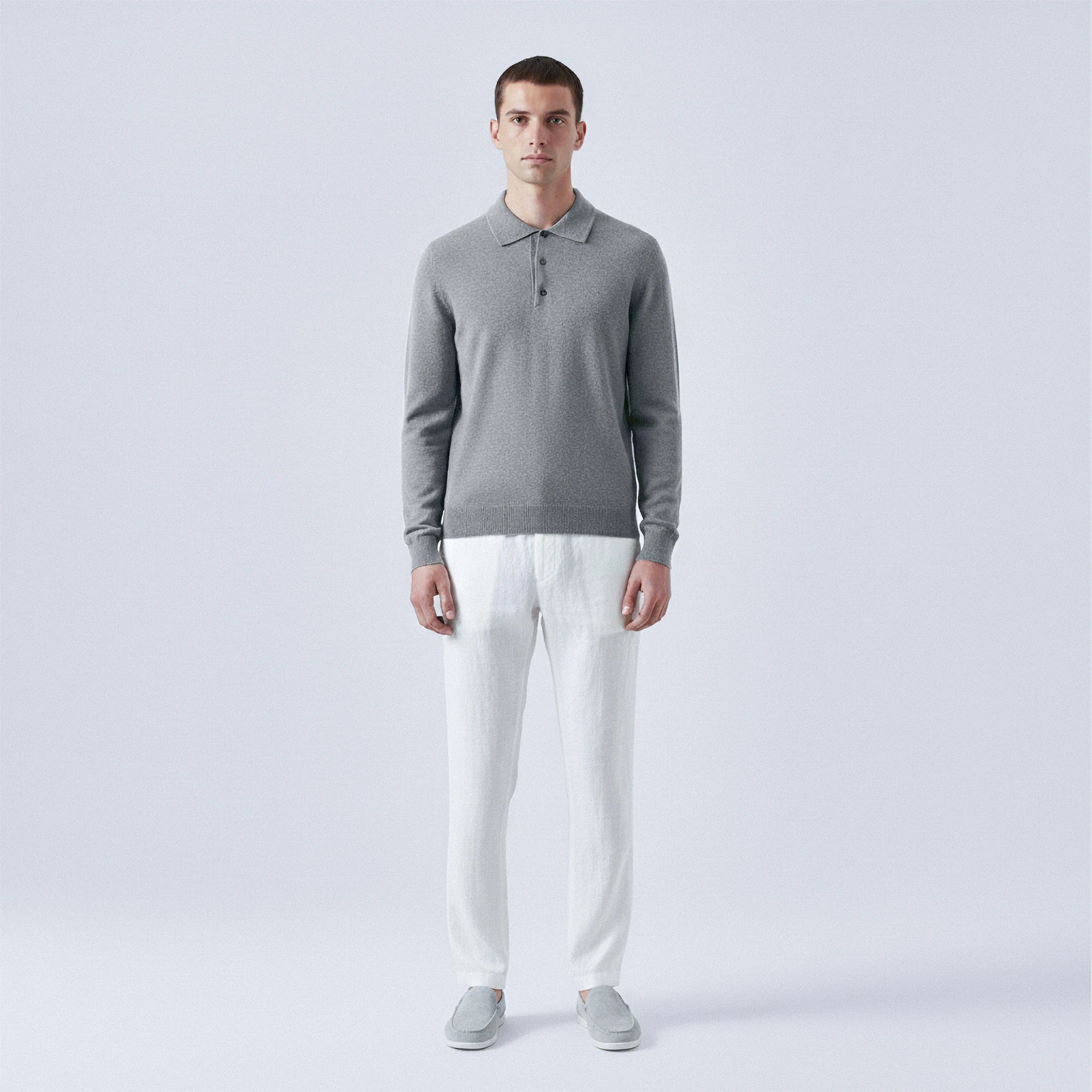 100% Wool Polo Jumper