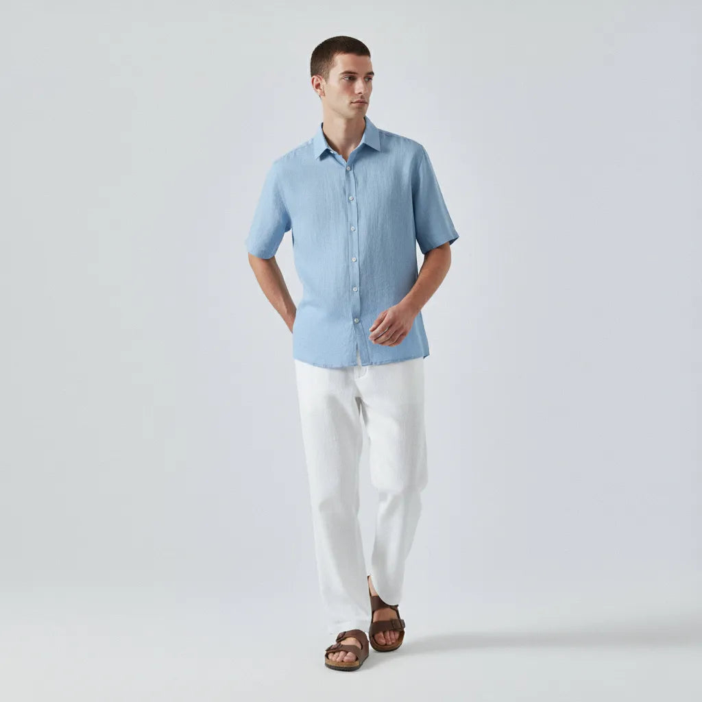 Linen Short-Sleeve Shirt