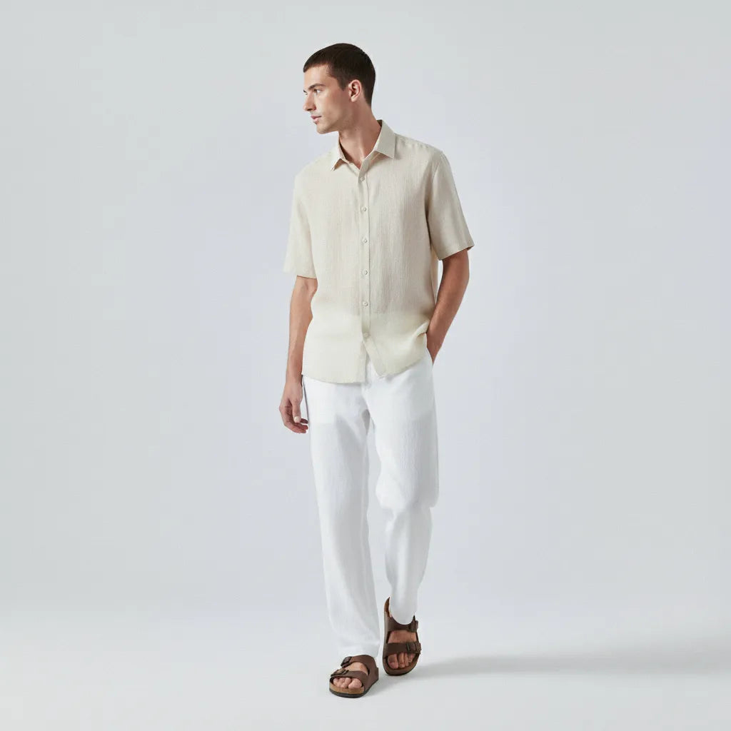 Linen Short-Sleeve Shirt