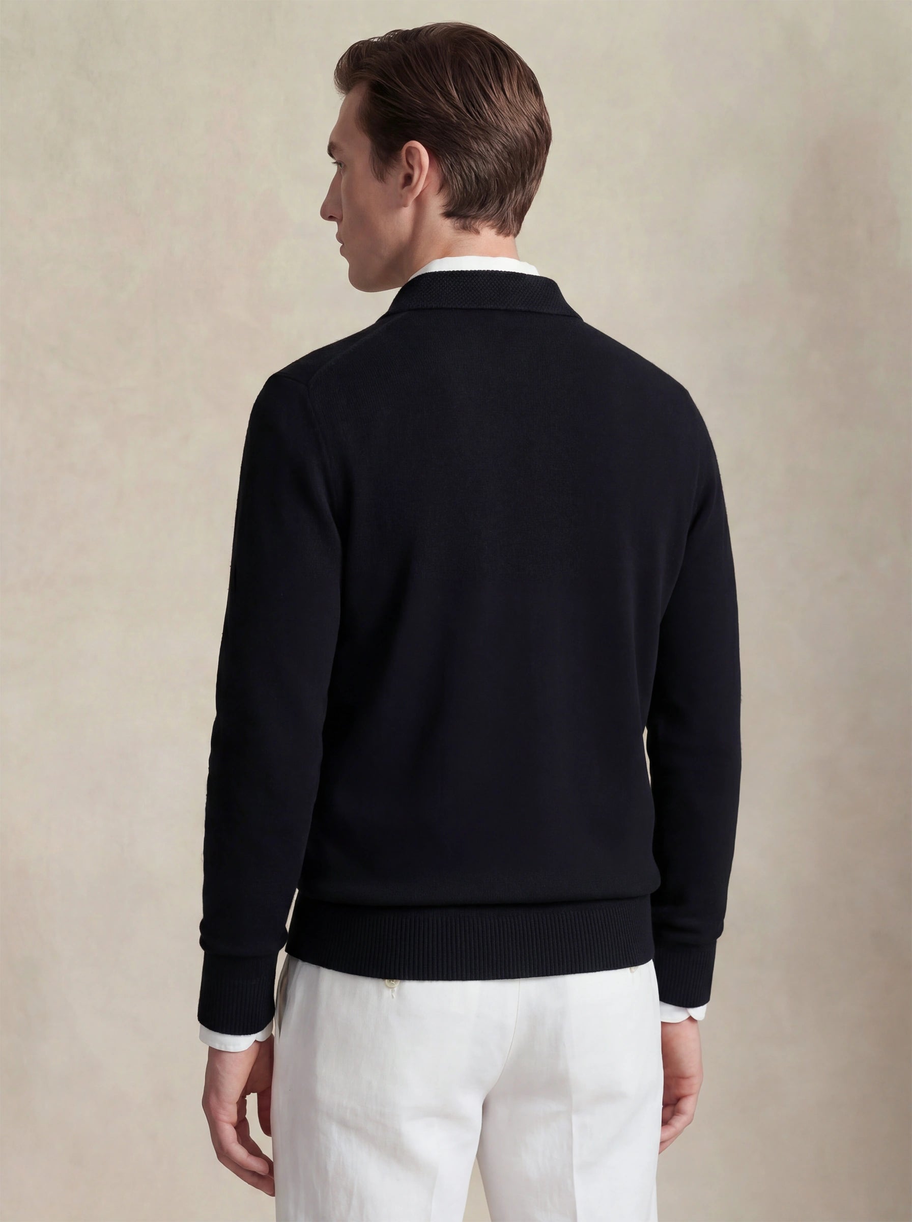 Cashmere Polo Black