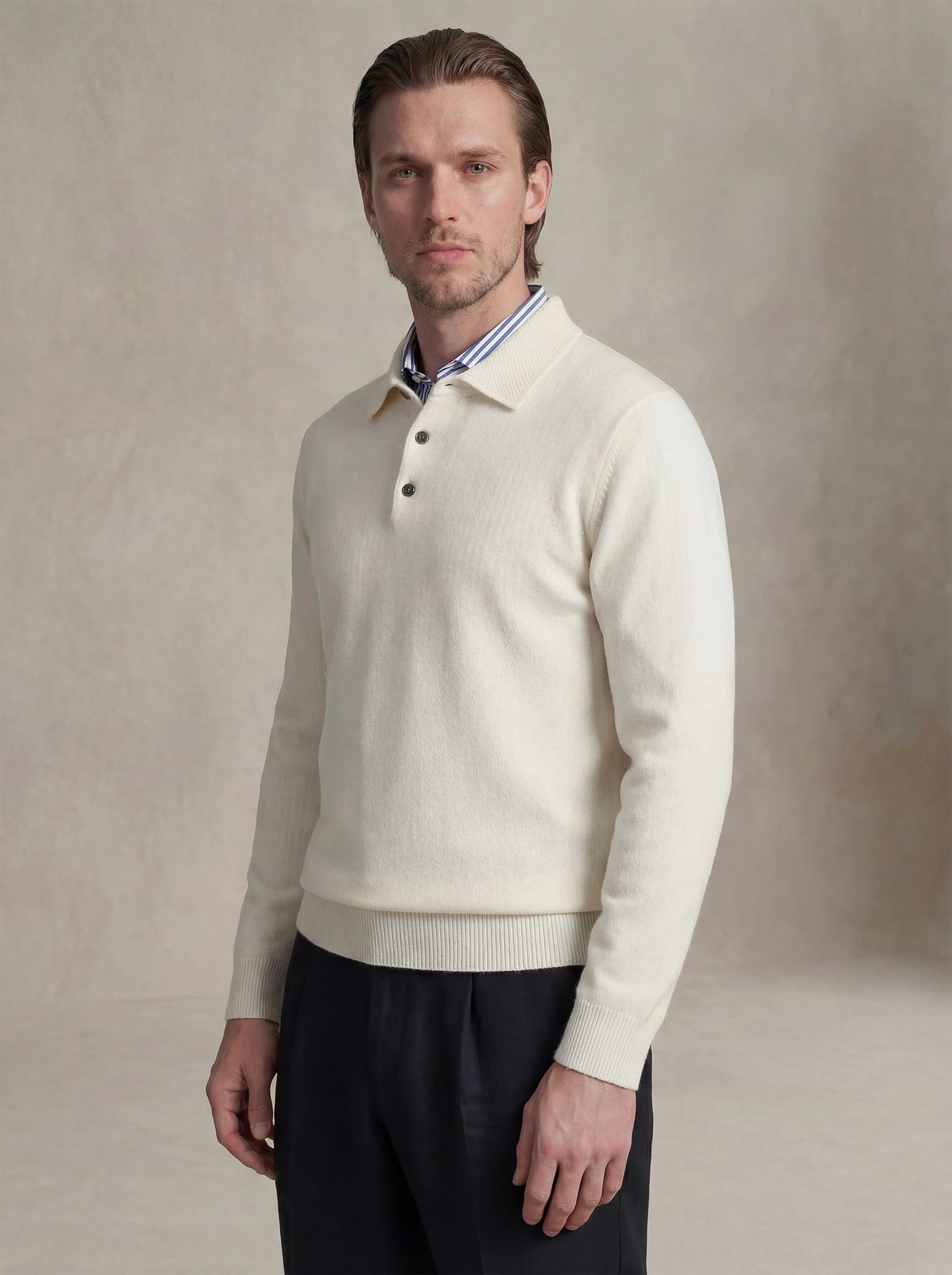Cashmere Polo Off-White