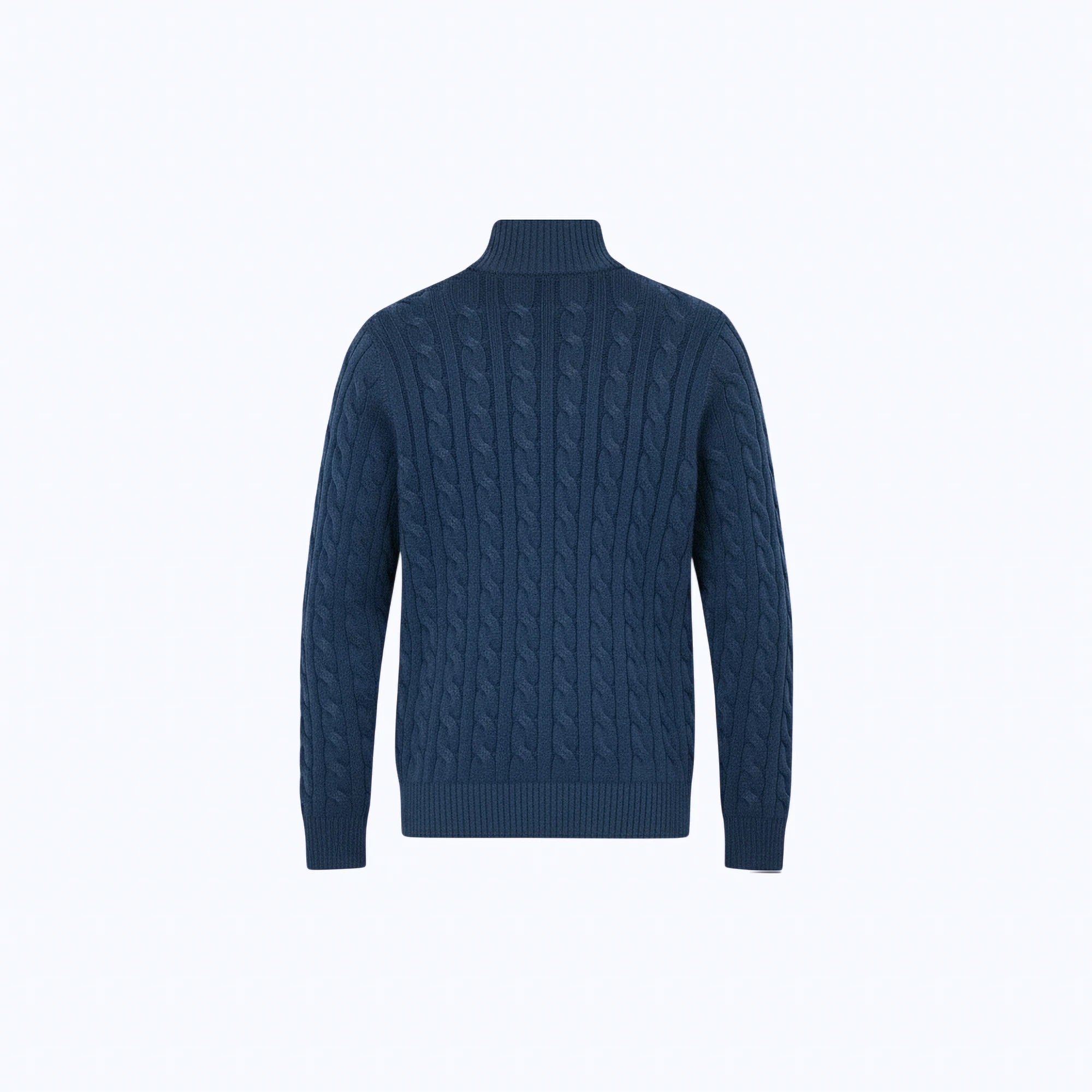 Cable-Knit Cotton Quarter-Zip Jumper