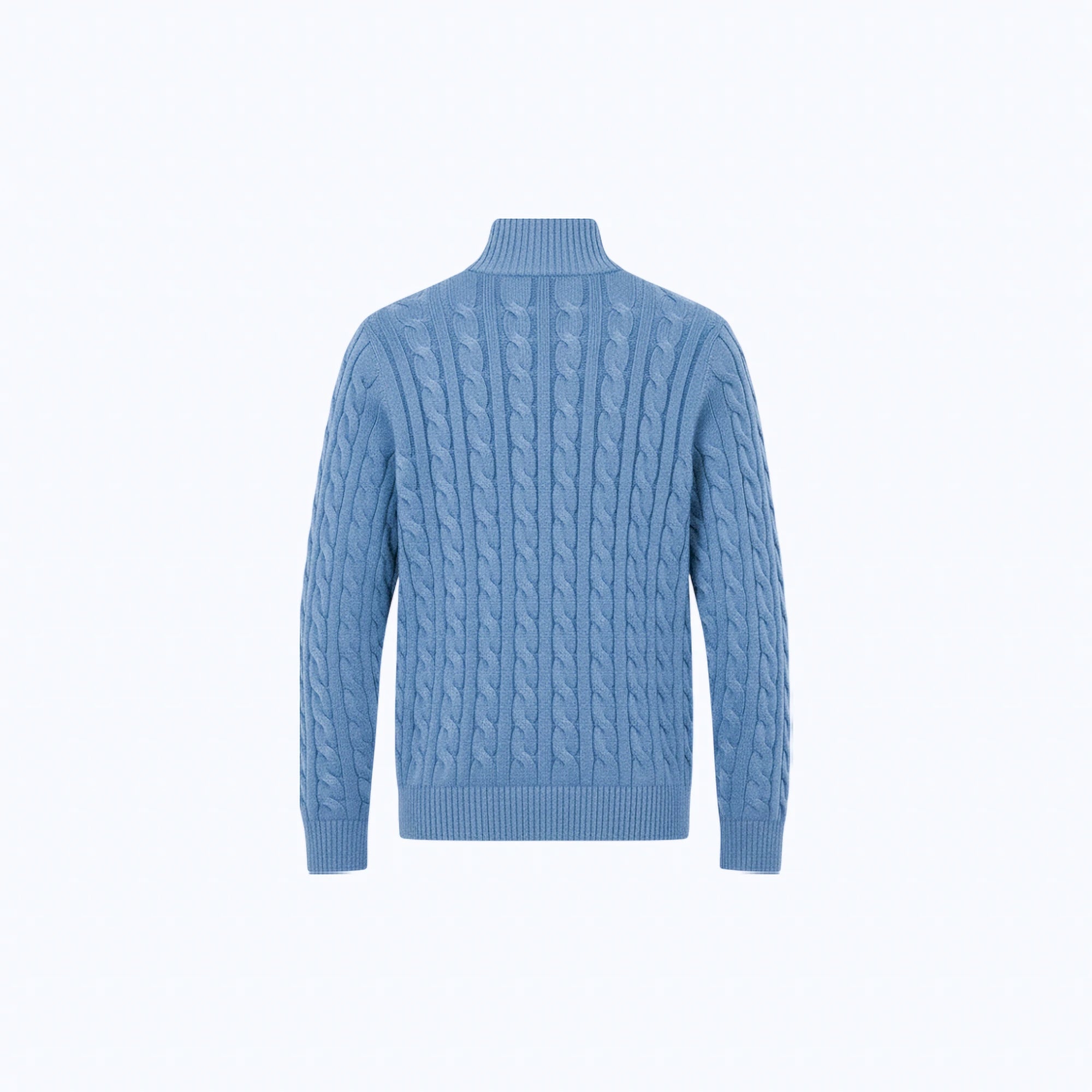 Men's Cotton Mesh-Knit Quarter-Zip Jumper | Free Shipping