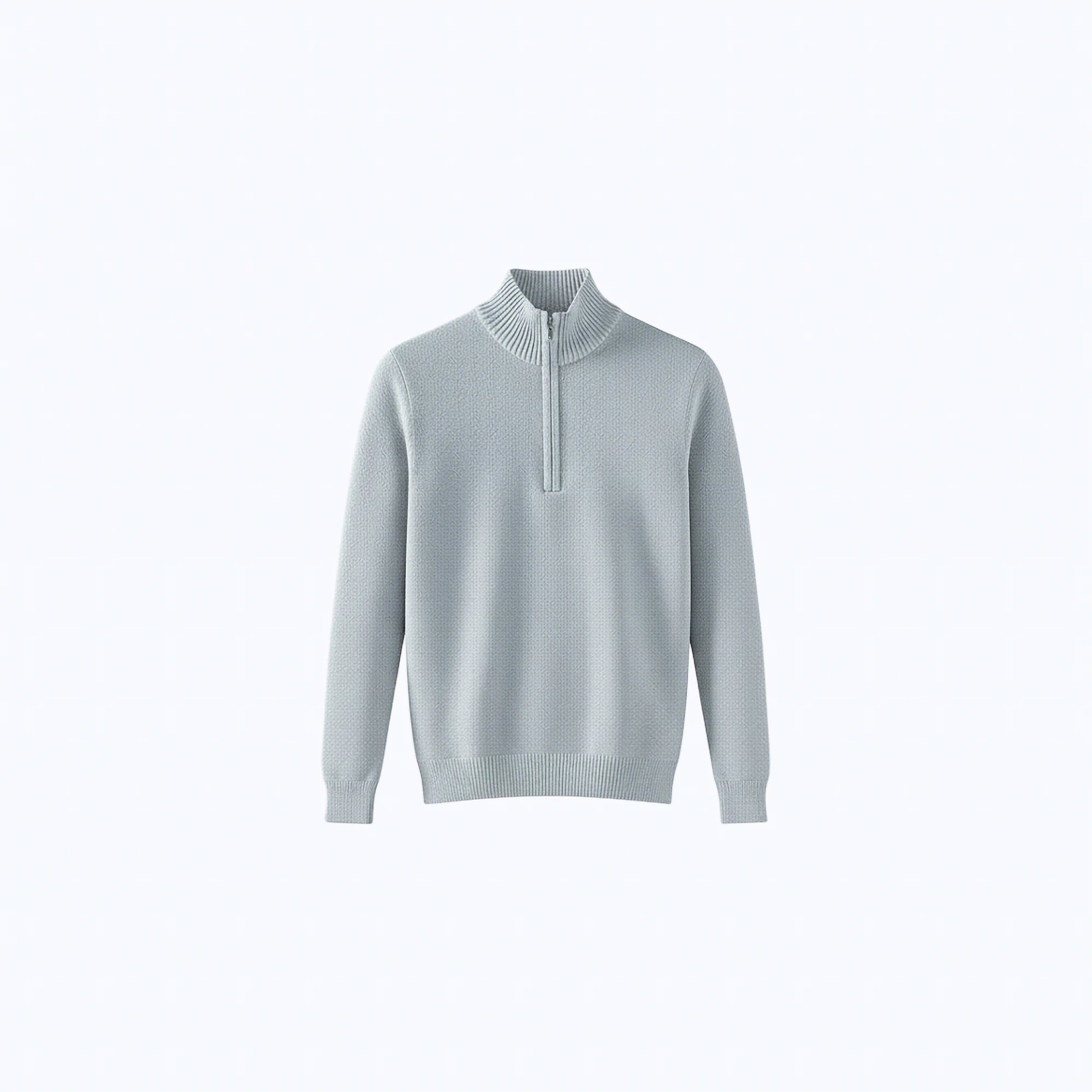 Cotton Quarter-Zip Jumper