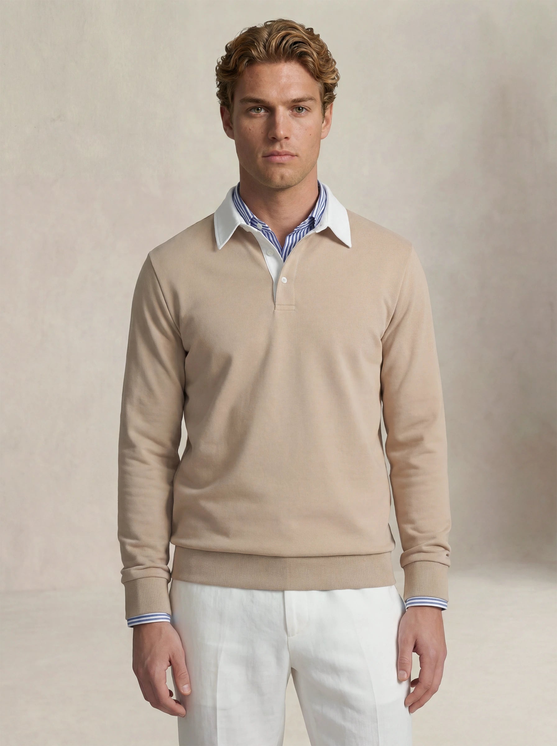 Polo Knit Light Beige