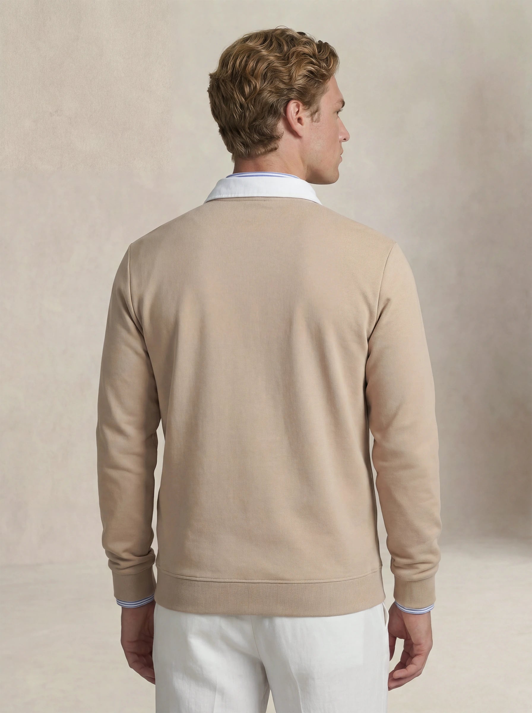 Polo Knit Brown Light Beige