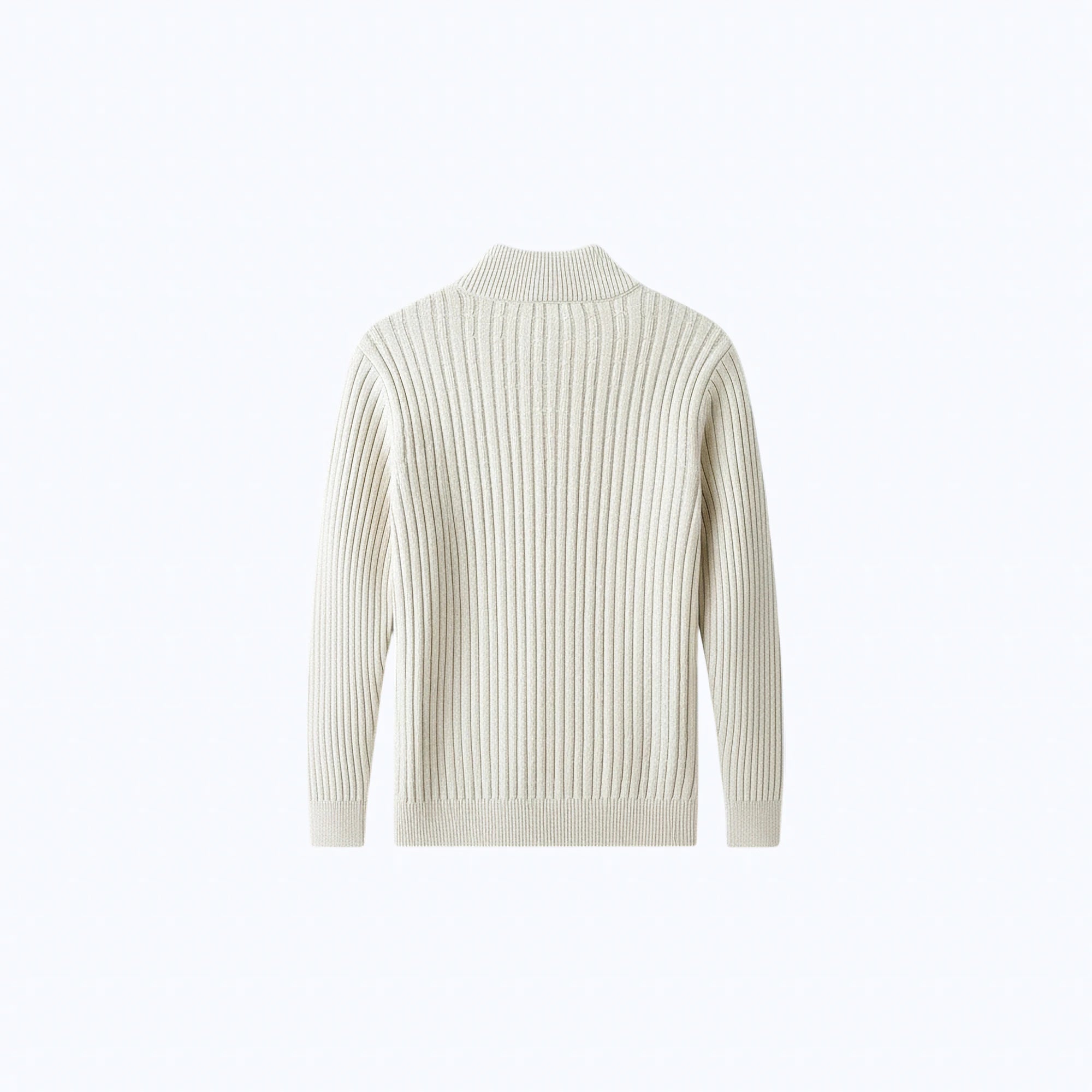 Cable-Knit Wool Quarter-Zip Jumper