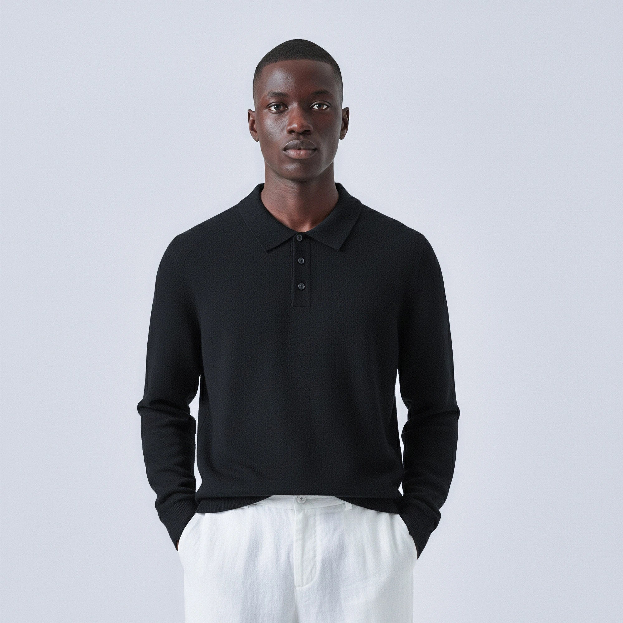 Wool Polo Jumper