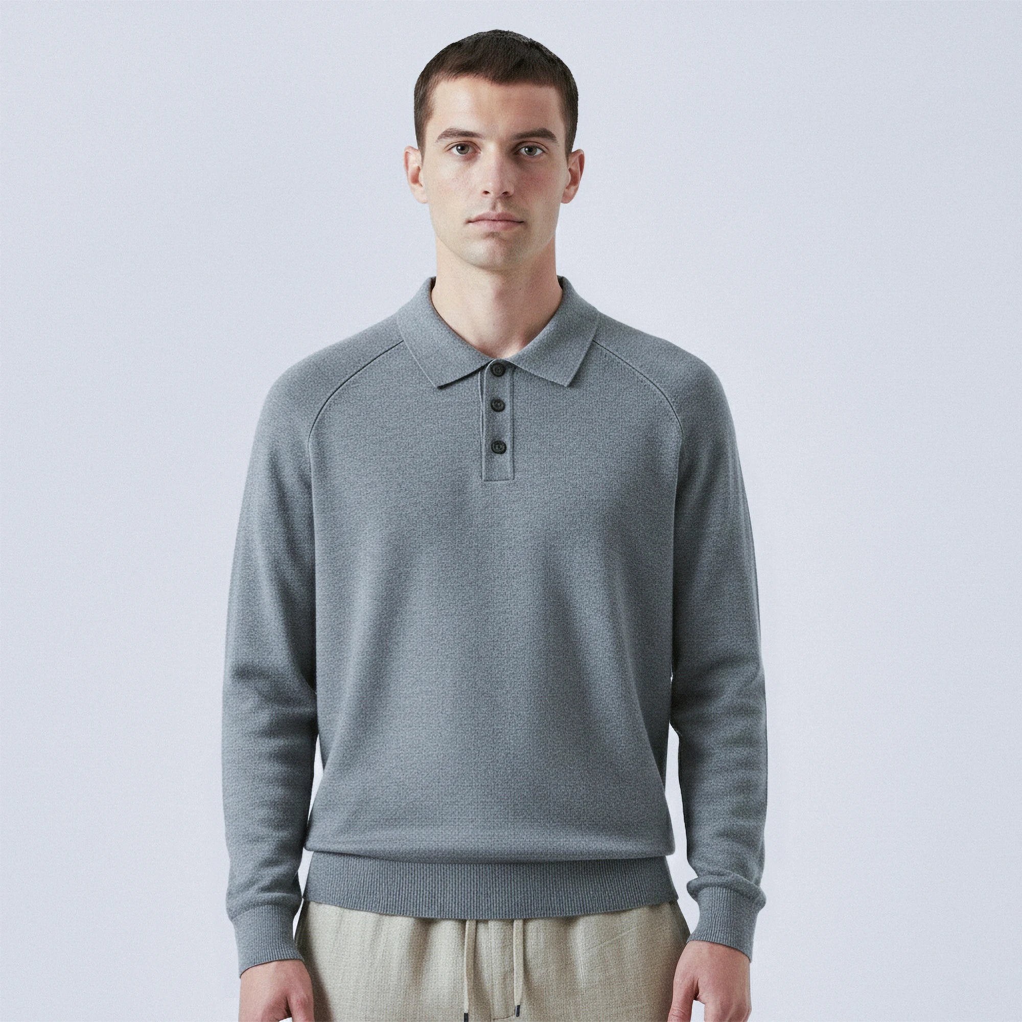 Wool Polo Jumper