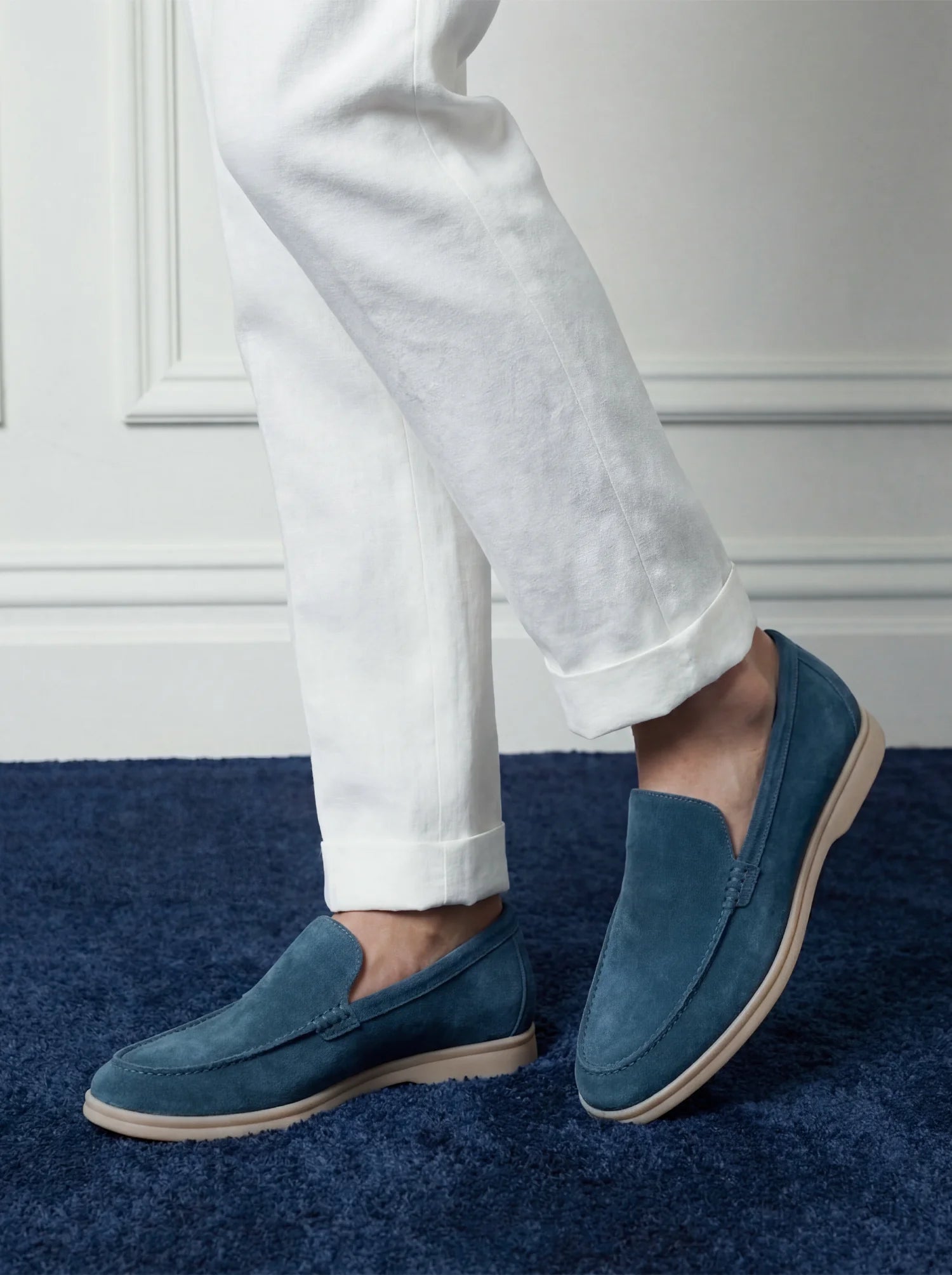 Peacock Blue Savile Loafers