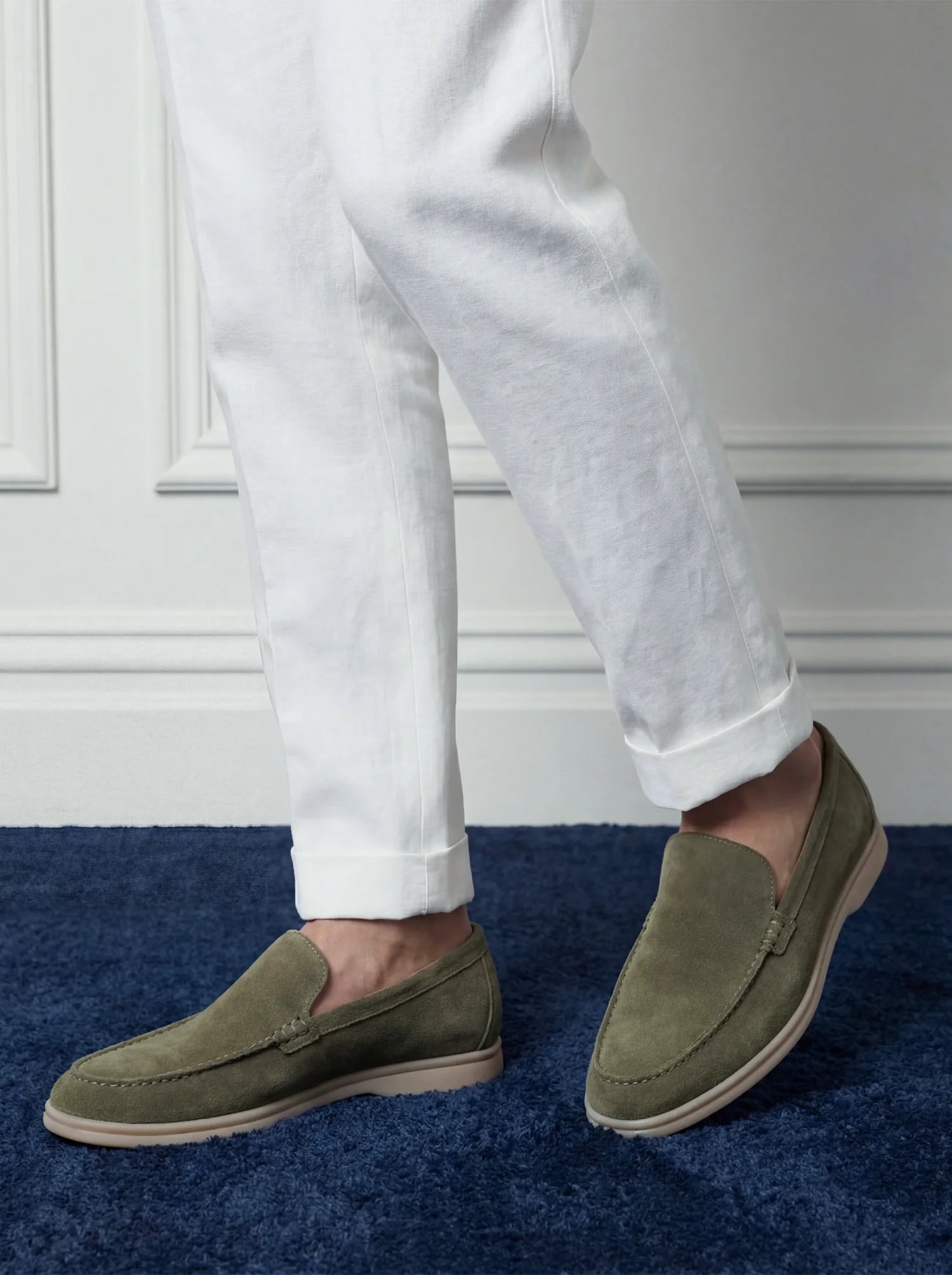 Moss Green Savile Loafers
