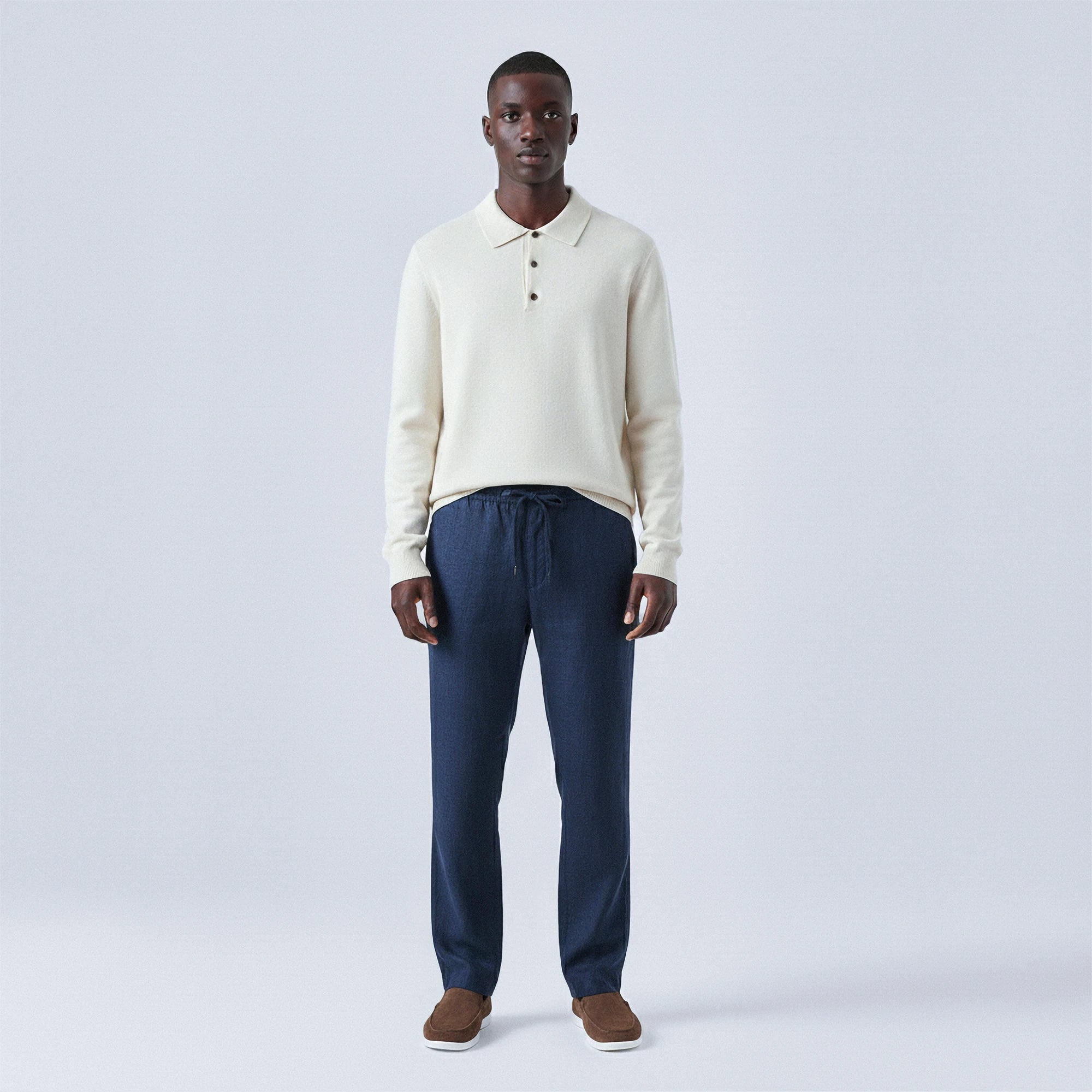 100% Wool Polo Jumper