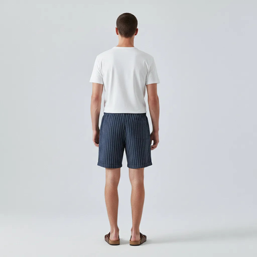 Striped Linen Shorts (Metacampos)