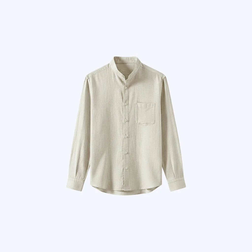 Camisa 100% Linho Gola Padre