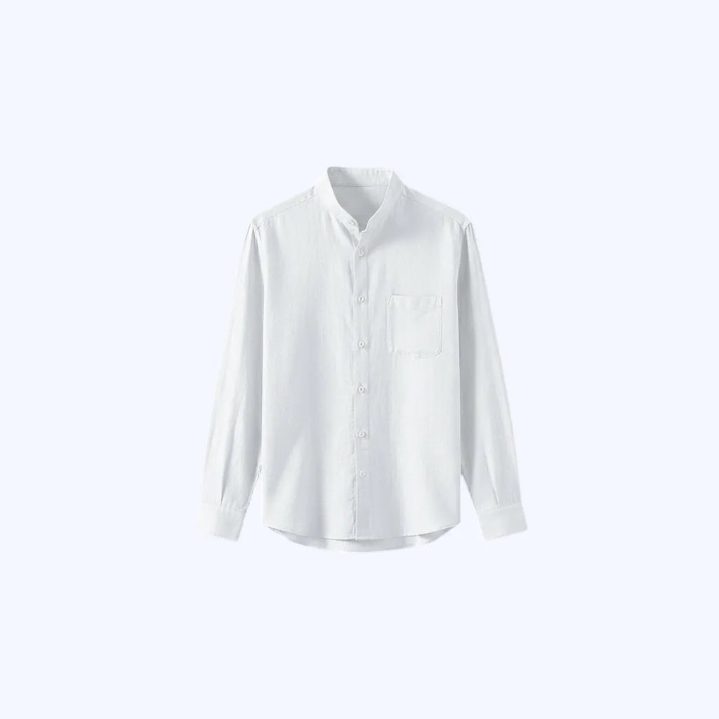 Camisa 100% Linho Gola Padre