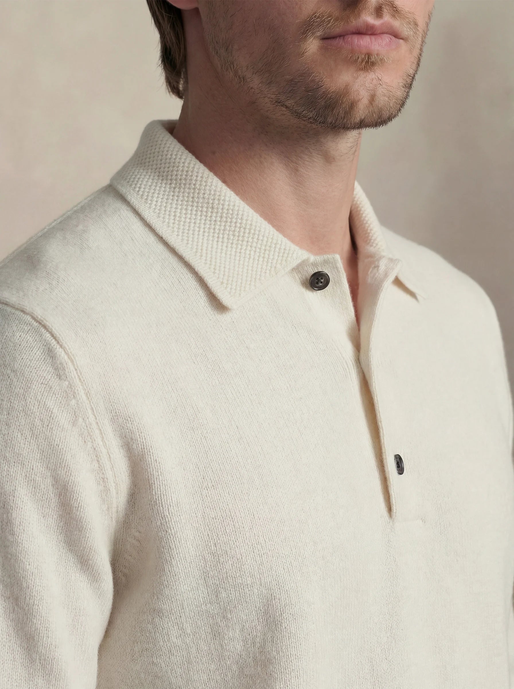 Cashmere Polo Off-White