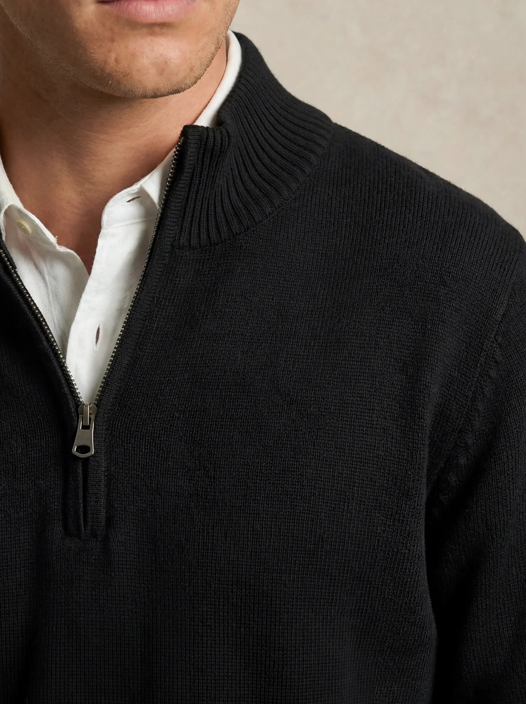 Classic Half-Zip Black