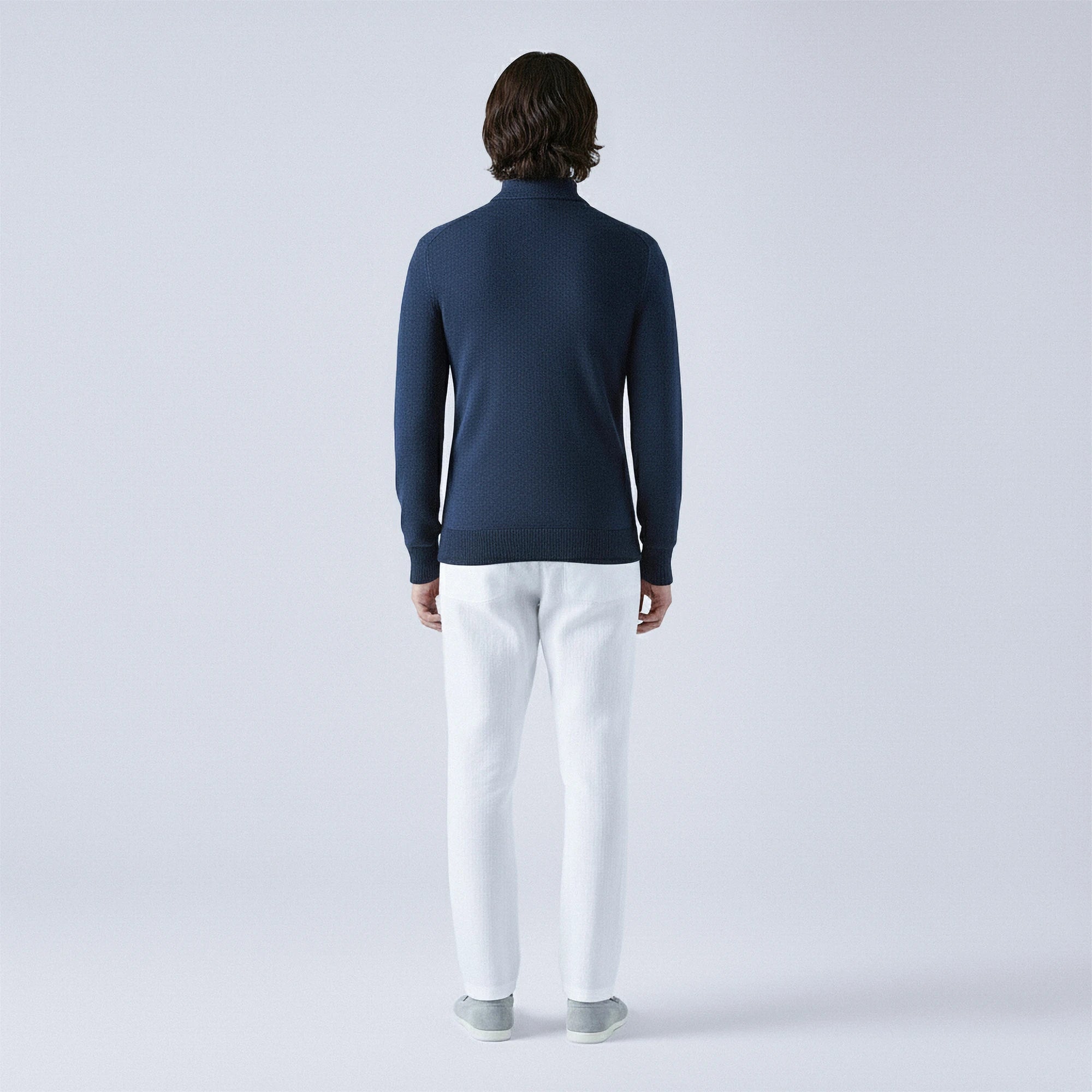 Cotton Quarter-Zip Jumper