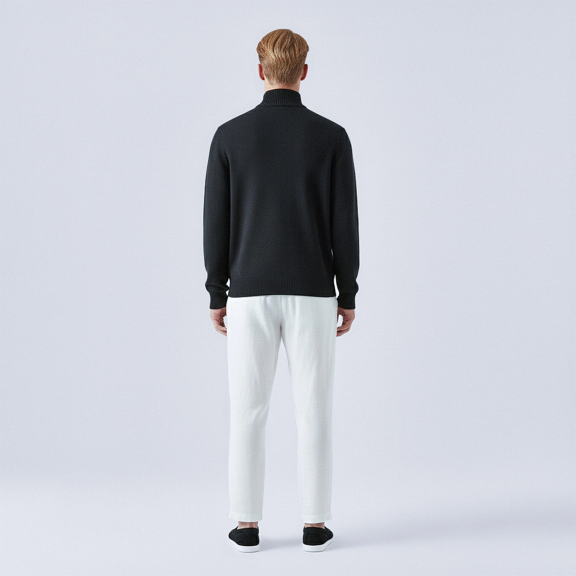 Cotton Quarter-Zip Jumper