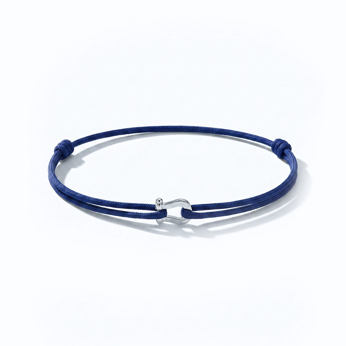 Biarritz Marine — Men's Blue Cord Bracelet | Bartini Lusso