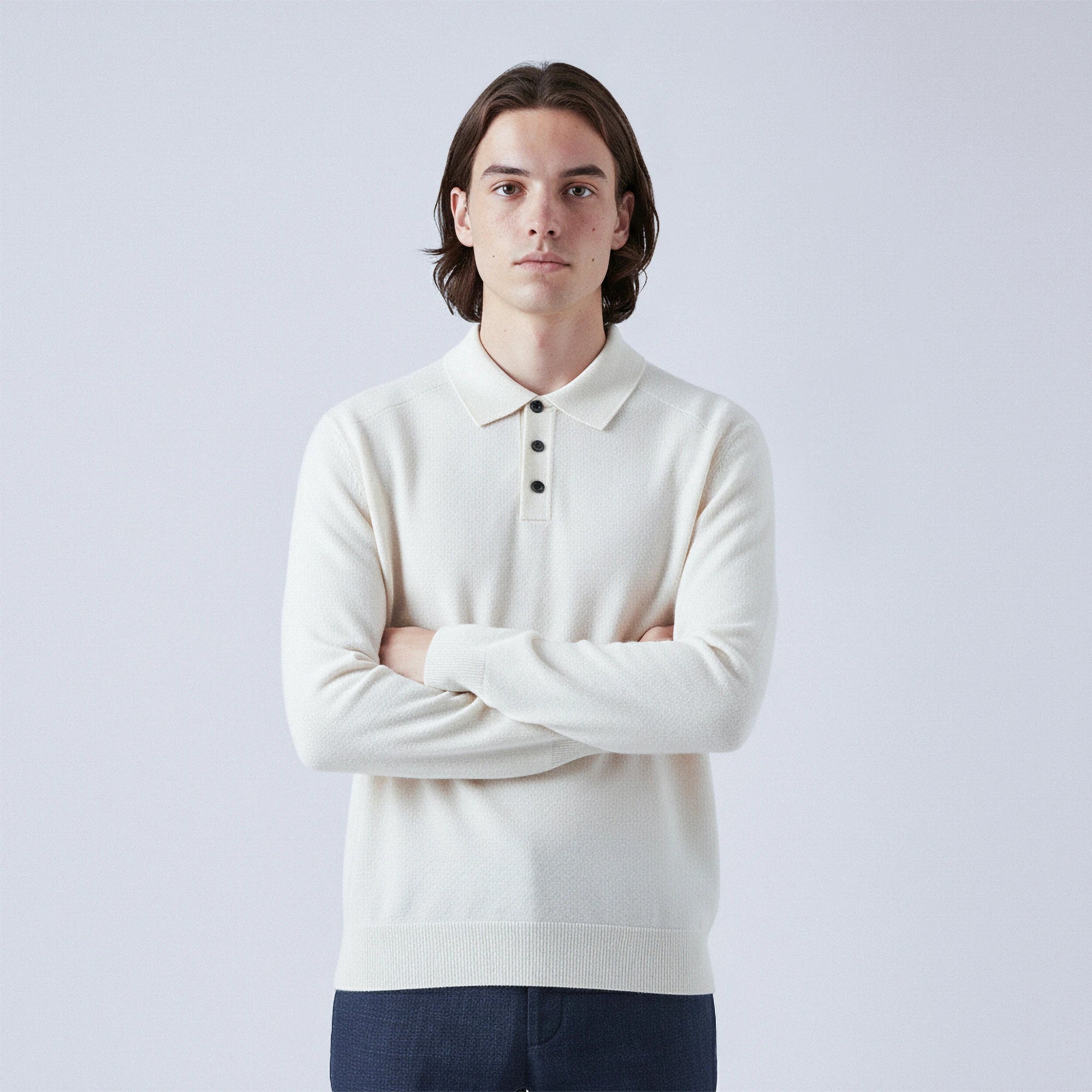 Wool Polo Jumper