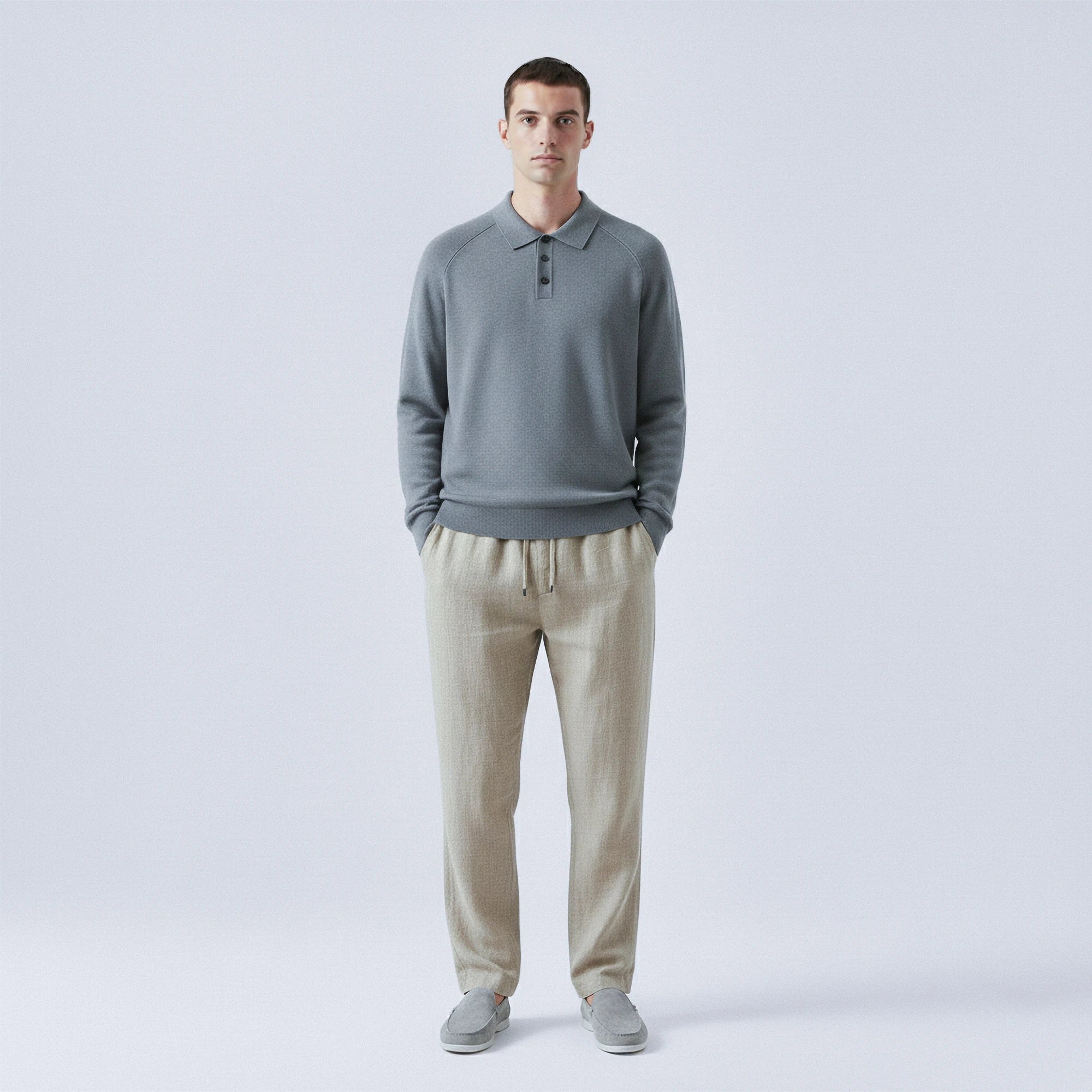 Wool Polo Jumper