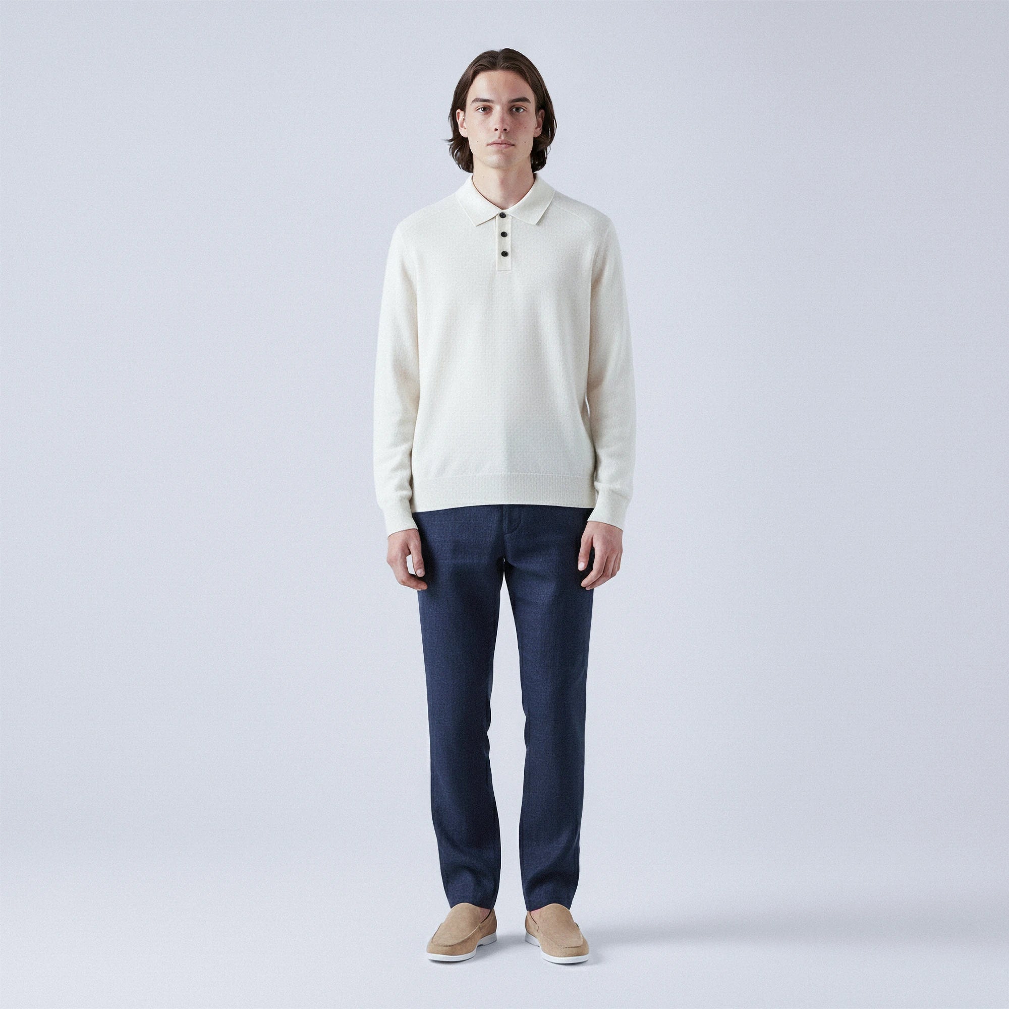 Wool Polo Jumper