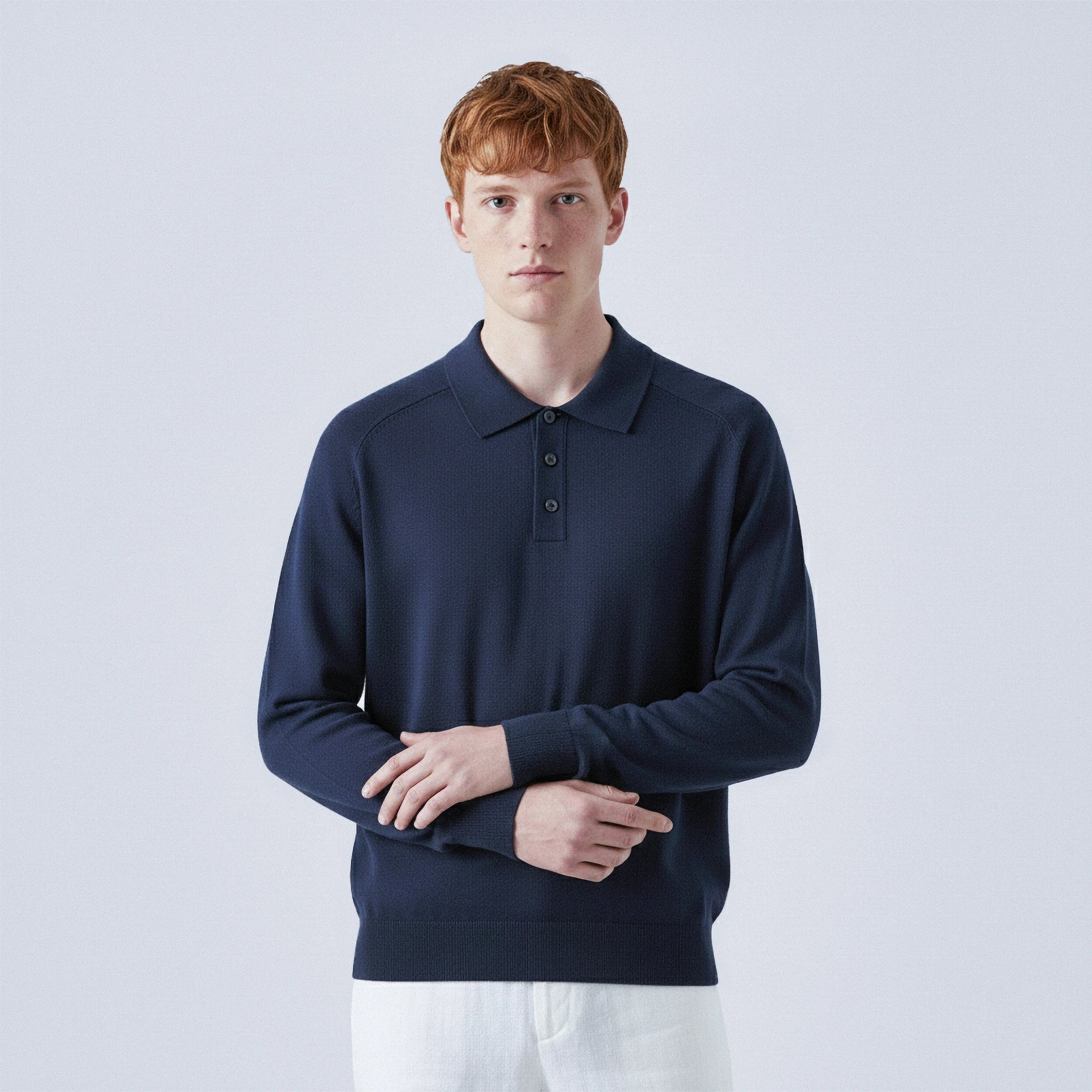 Wool Polo Jumper