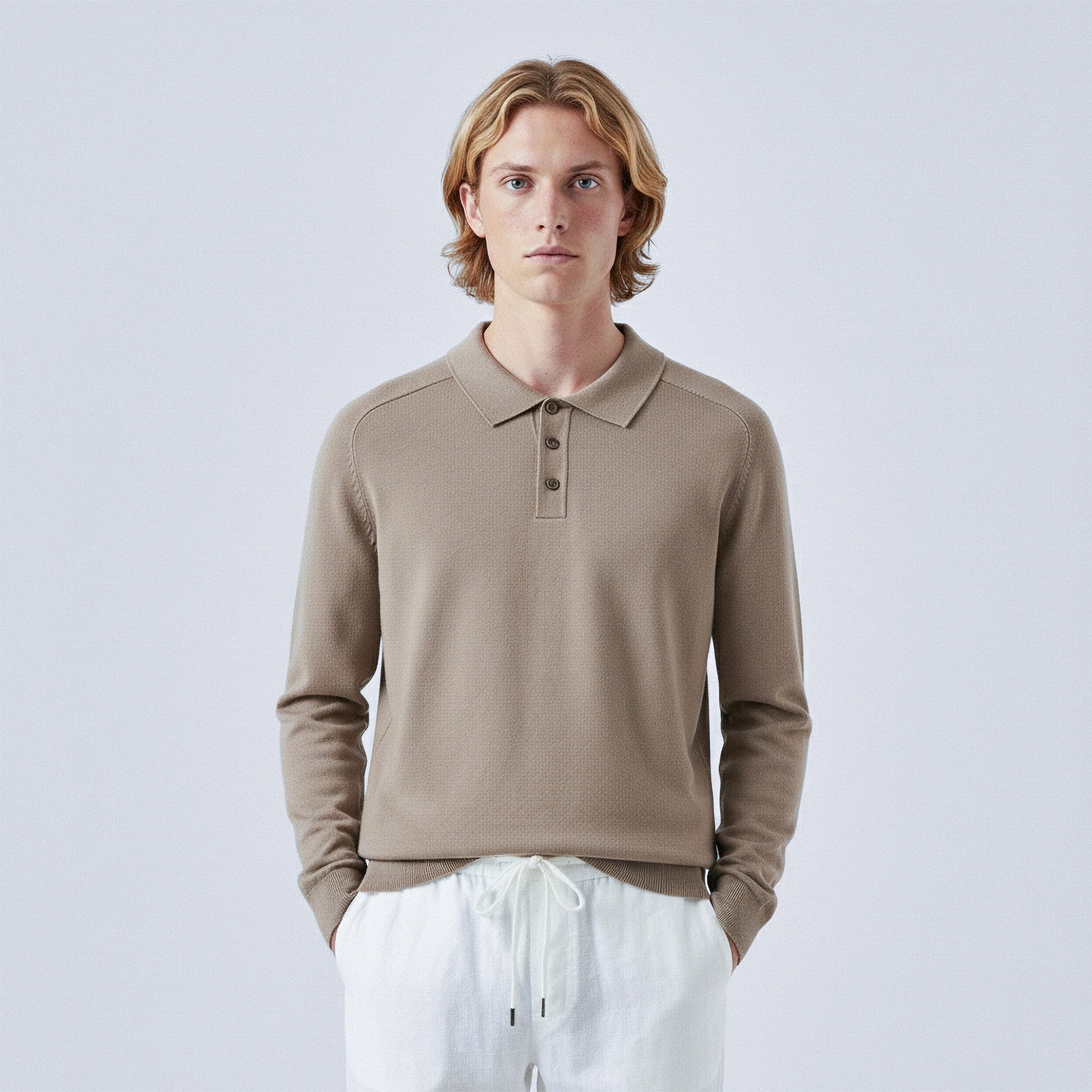 Wool Polo Jumper