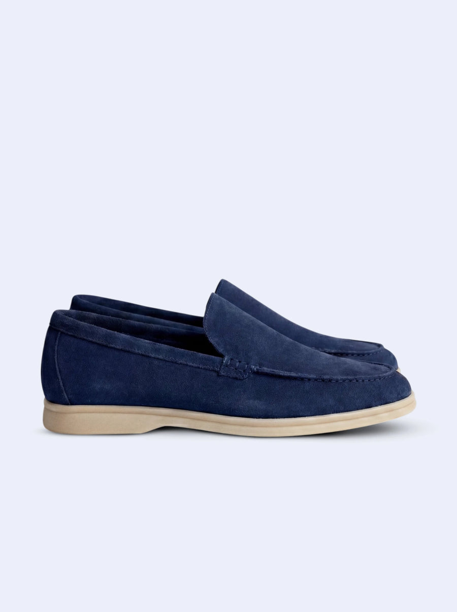 Navy Savile Loafers