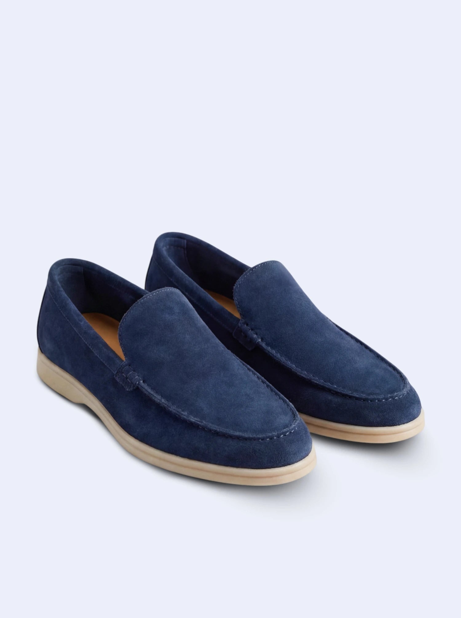 Navy Savile Loafers